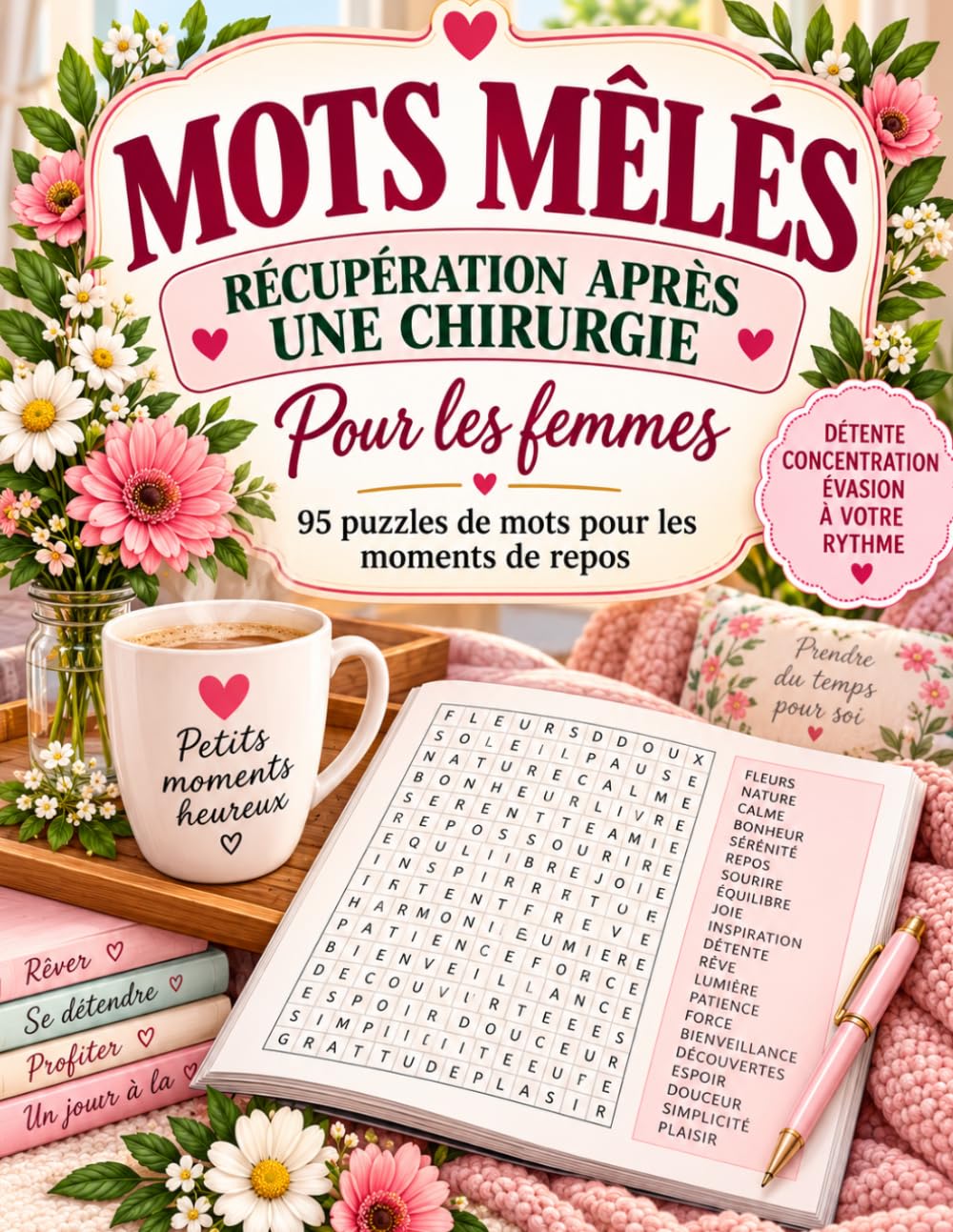 ler totalmente Mots mêlés récupération après une chirurgie pour les femmes: 95 puzzles de mots pour les moments de repos (Puzzez) (French Edition)
