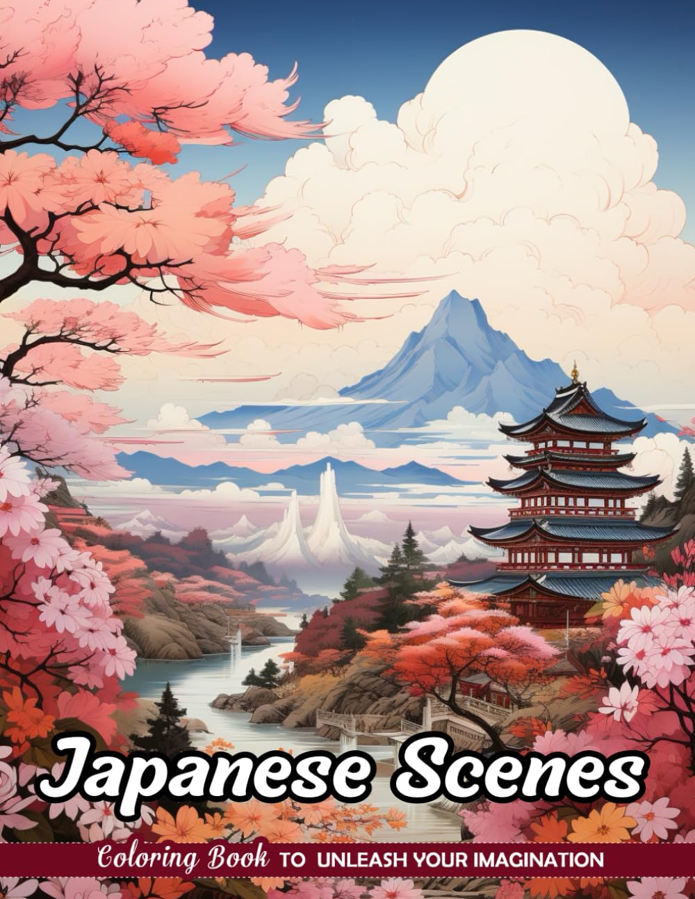 Japanese Scenes Coloring Book: Eastern Cultural Vistas for Artistic Reflection baixar livro de graça