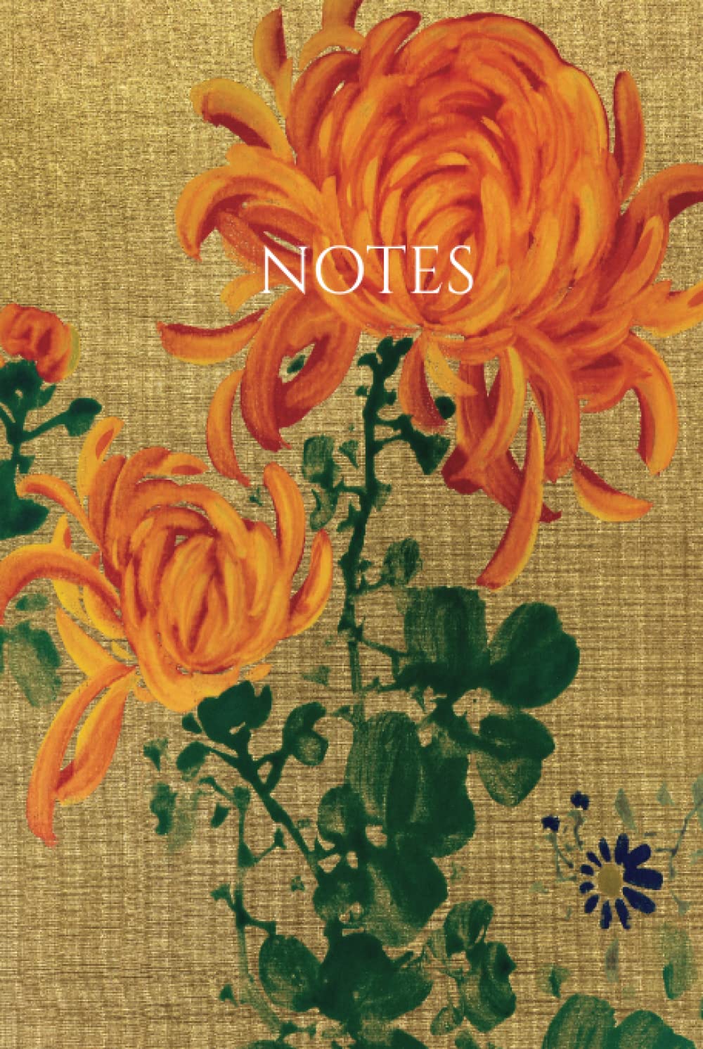 ler totalmente NOTES: Writing Journal, Notebook, Diary,Hardcover, 200 pages, Japanese art cover: "Chrysanthemum" circa 1890-1940, 6.14 x 9.21 in.