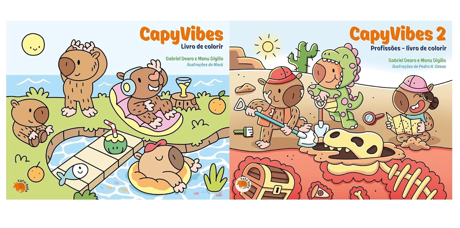 Coleção CapyVibes Volumes 1 e 2