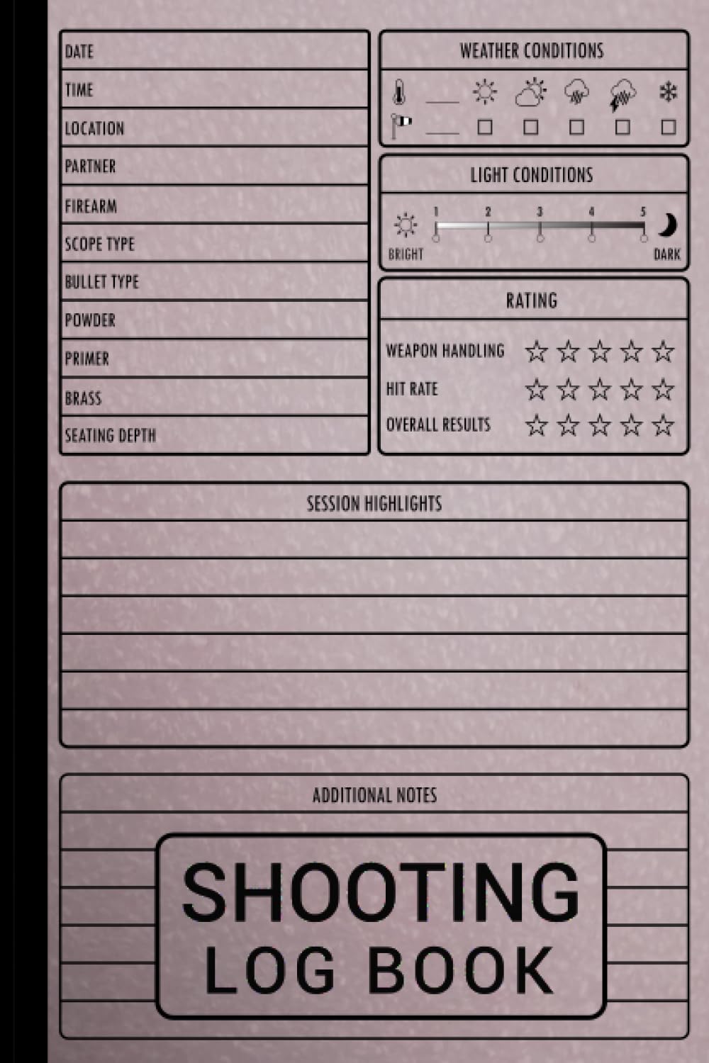 Shooting Log Book: A Simple And Detailed Log for Beginner and Professional Shooters To Record Your Target & Training, Shooting Data, Partner, Equipment Reminder And More baixar livro de graça