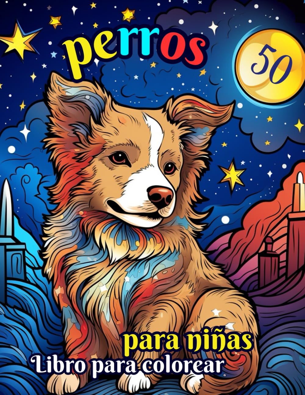 capítulo por capítulo baixar Libro para colorear de perros para niñas: Para niños que aman colorear y relajarse (Spanish Edition)