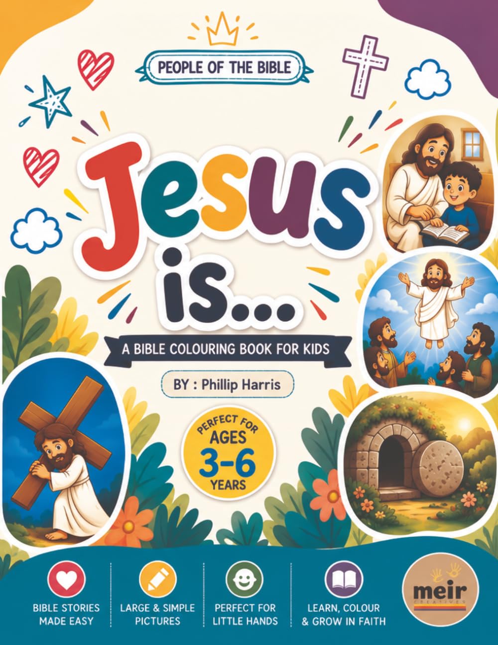 capítulo por capítulo baixar Jesus Is...: A Bible colouring book for kids