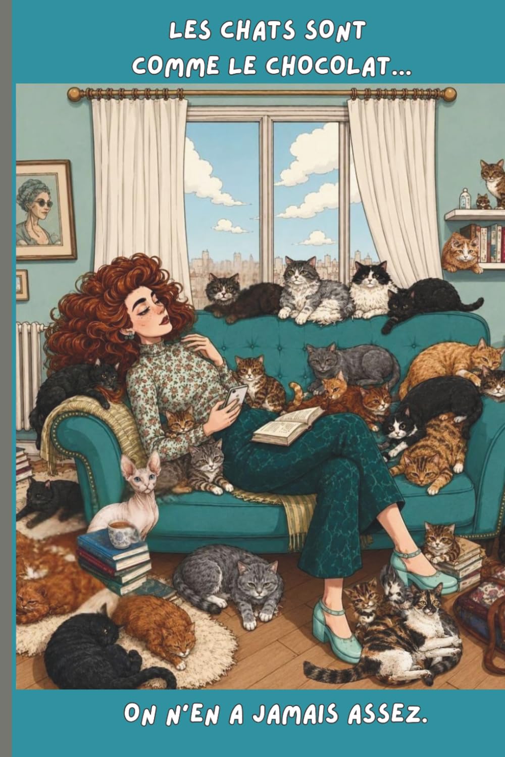 Les chats sont comme le chocolat – Impossible de s'arrêter à un seul ! Carnet pour amoureux des chats: 110 pages lignées | 117 pages au total | Format... pour amoureux des chats (French Edition) baixar o livro de graça