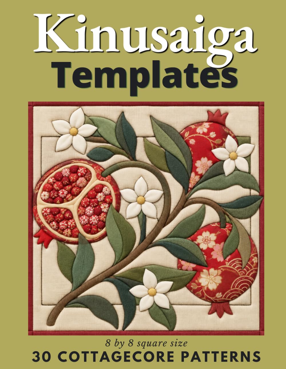 capítulo por capítulo baixar Kinusaiga Templates 30 Cottagecore Patterns: No-Sew Japanese Fabric Art 8 by 8 square size