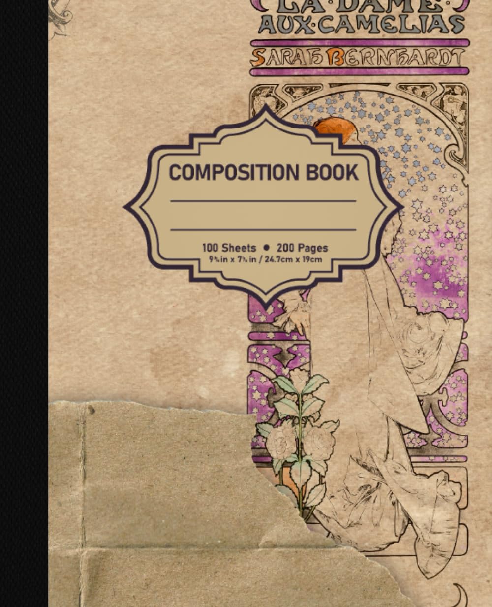 Composition Notebook College Ruled: Vintage Junk Journal Illustration |Vintage Ephemera Old Paper Aesthetic Journal For School, College, Office, Work baixar o livro de graça