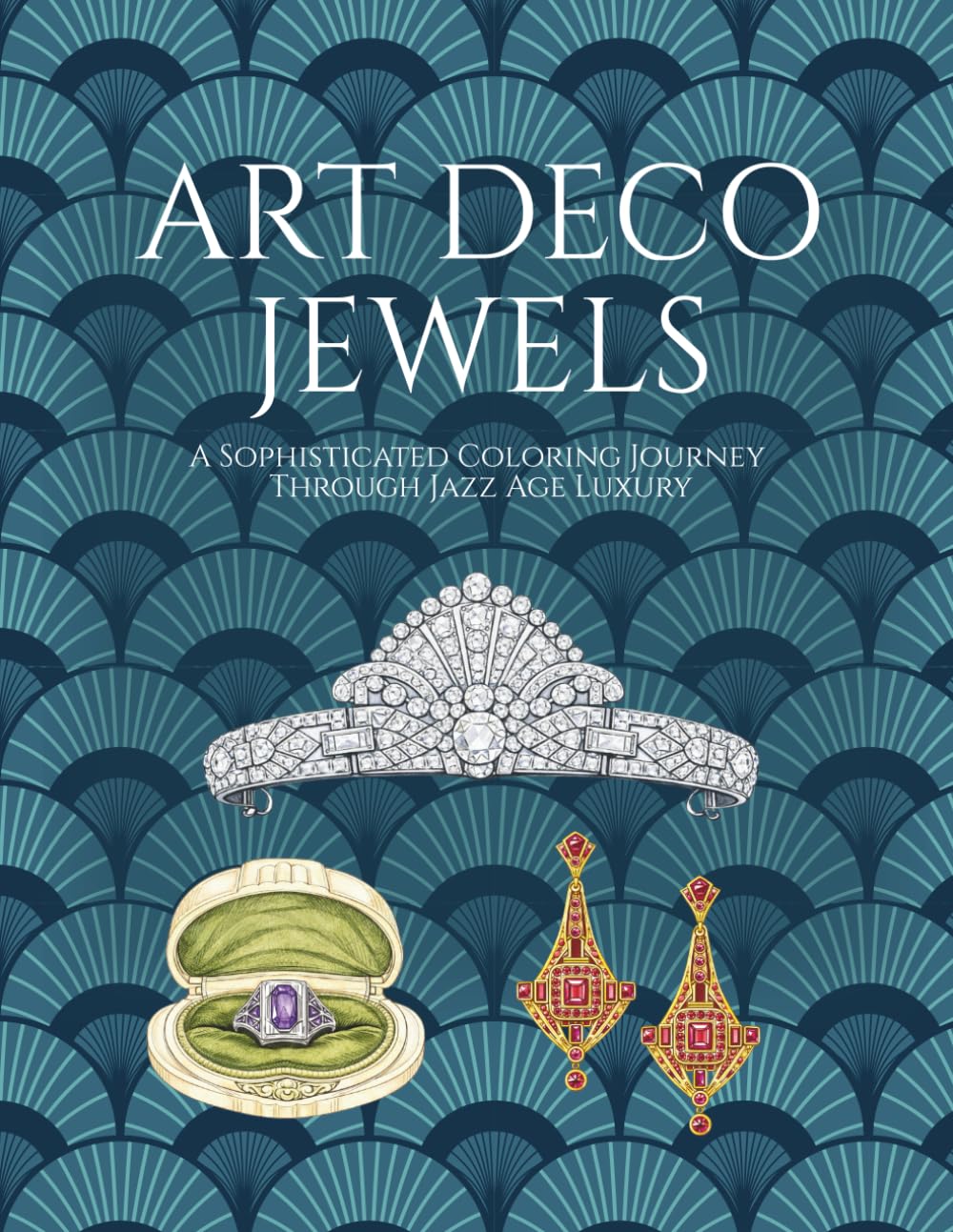 ler totalmente Art Deco Jewels: A Sophisticated Coloring Journey Through Jazz Age Luxury