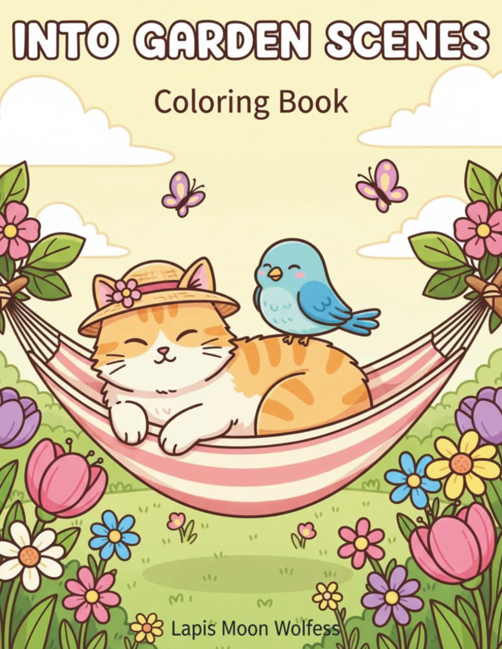 Into Garden Scenes Coloring Book. Bold & Easy Designs Featuring Plants, Flowers and Cute Animals — 40 Relaxing Pages for Adults and Teens: Simple,... Plants, Blossoms and Adorable Creatures baixar livro de graça