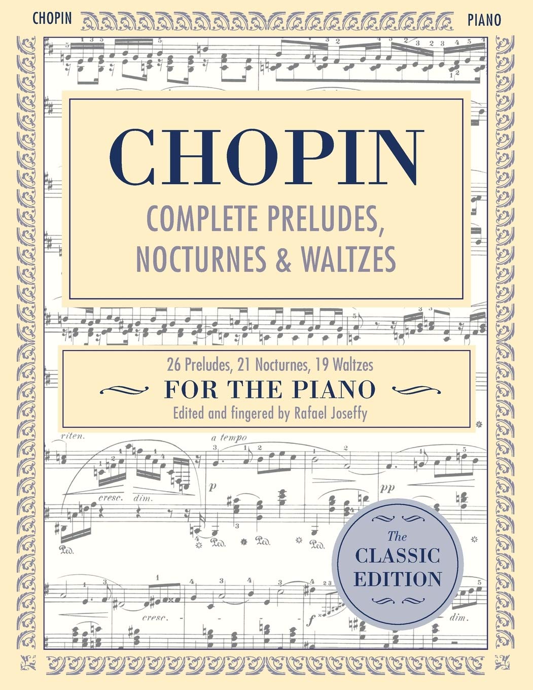 ler totalmente Complete Preludes, Nocturnes & Waltzes: 26 Preludes, 21 Nocturnes, 19 Waltzes for Piano (Schirmer's Library of Musical Classics)