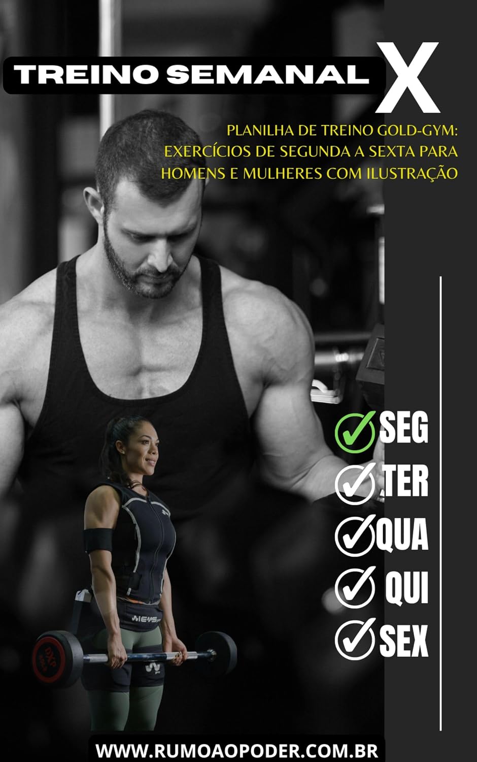 ler totalmente Treino Semanal X:: exercicios de segunda a sexta para homens e mulheres com ilustração