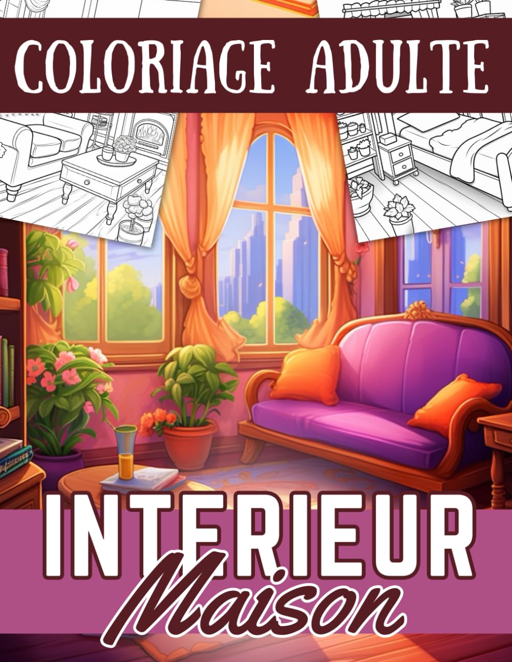 ler totalmente Coloriage Adulte Interieur Maison: Magnifiques Dessins de Scènes d'Intérieur de Maison Cosy à Colorier Pour Adultes Et Adolescents - Passionné Design... Cuisines - Anti stress (French Edition)