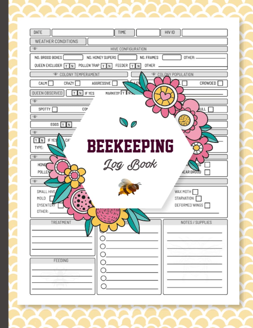 Beekeeping Log Book: Beekeepers Inspection Notebook and Tracking Journal For Perfect Bee Colony Health baixar o livro de graça
