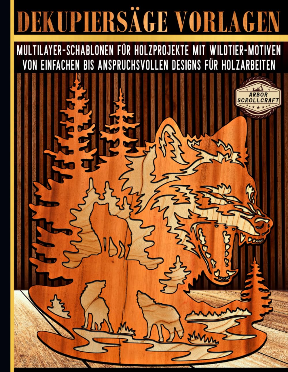Dekupiersäge Vorlagen: Multilayer-Schablonen für Holzprojekte mit Wildtier-Motiven – Von einfachen bis anspruchsvollen Designs für Holzarbeiten baixar o livro de graça