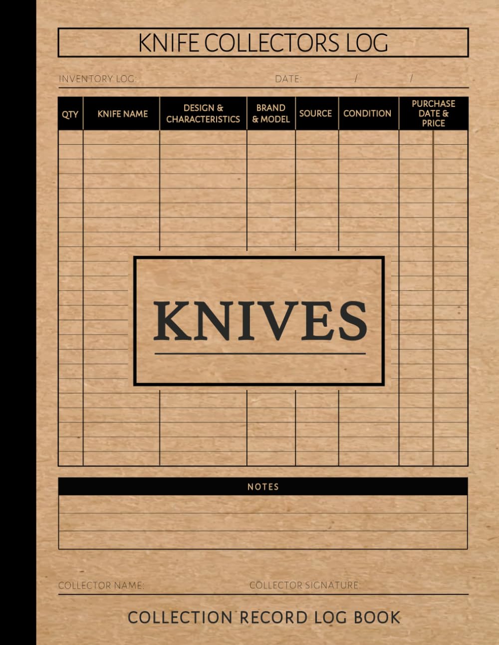 Knives Collection Record Log Book: Blade Inventory Notebook. Detail & Track Every Addition. Ideal for Hobbyists baixar livro de graça