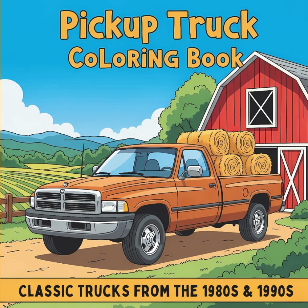 Retro Pickup Truck Coloring Book: A Vintage Truck Coloring Adventure with 50 Classic Trucks from the '80s & '90s – Relaxing Coloring Fun for Car Enthusiasts, Mechanics, and Auto Fans baixar livro de graça