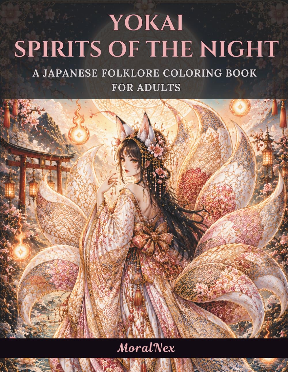 Yokai: Spirits of the Night — A Japanese Folklore Coloring Book for Adults: 20 Boho Illustrations of Kitsune, Tengu, Oni, Yuki-Onna, Kappa & the Night Parade of Japanese Spirits baixar o livro de graça