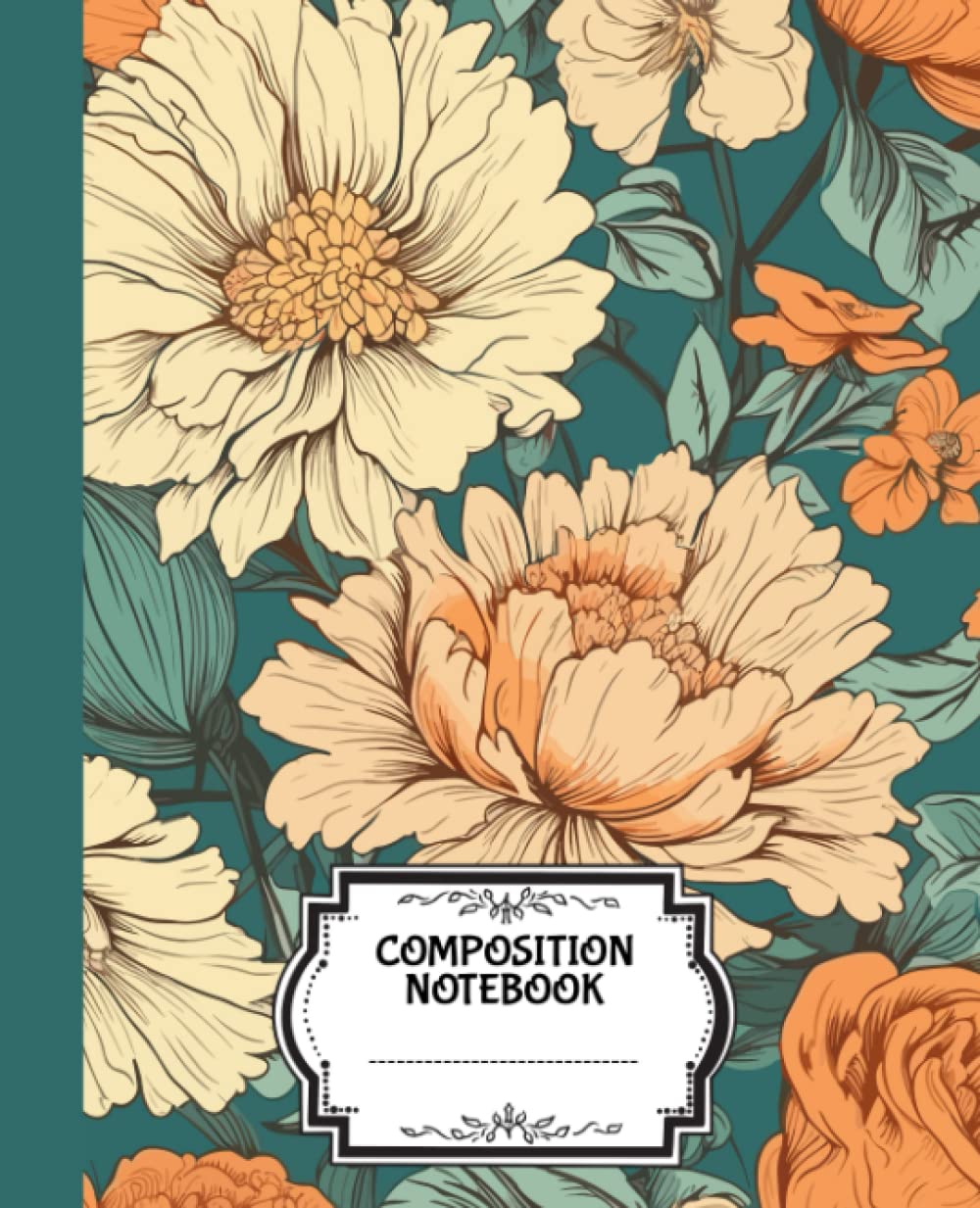ler totalmente Composition Notebook Vintage Botanical Aesthetic: College Ruled 120 pages 7.5" x 9.75"
