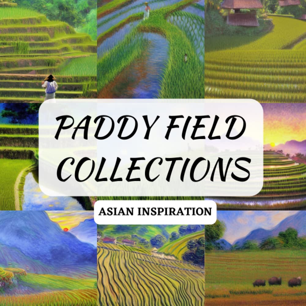 ler totalmente Paddy field collections scrapbook paper: Asian inspiration with colorwater decorative paper for decoration, school project, journaling| Culture exchange|