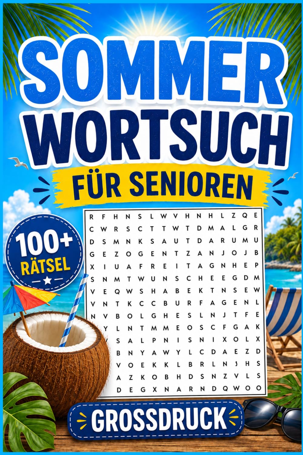 Große Sommer-Wortsuche für Senioren: 101 Wortsuchrätsel in Großdruck für Entspannung und Gedächtnistraining | Das perfekte Geschenk für Oma und Opa (German Edition) baixar o livro de graça