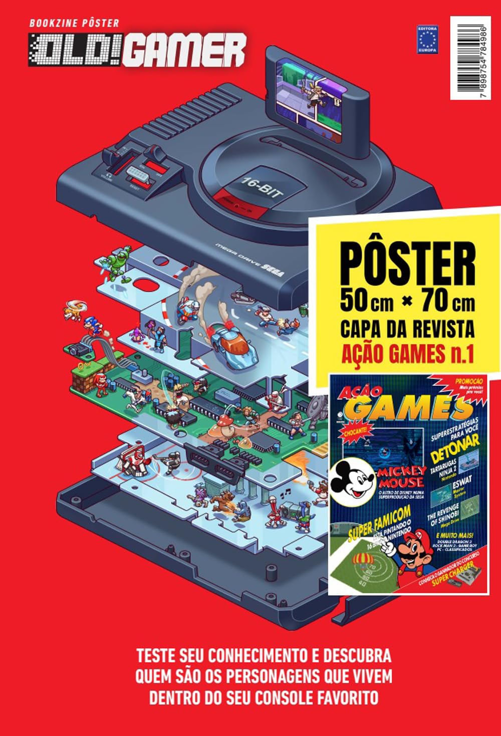 ler totalmente Capa da Revista Ação Games Edição 1 - Superpôster OLD!Gamer