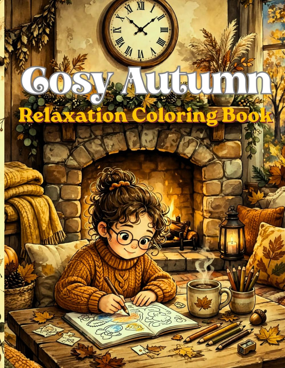 ler totalmente Cosy Autumn Relaxation Coloring Book: Cozy Autumn Scenes and Relaxing Coloring Pages for Adults and Teens
