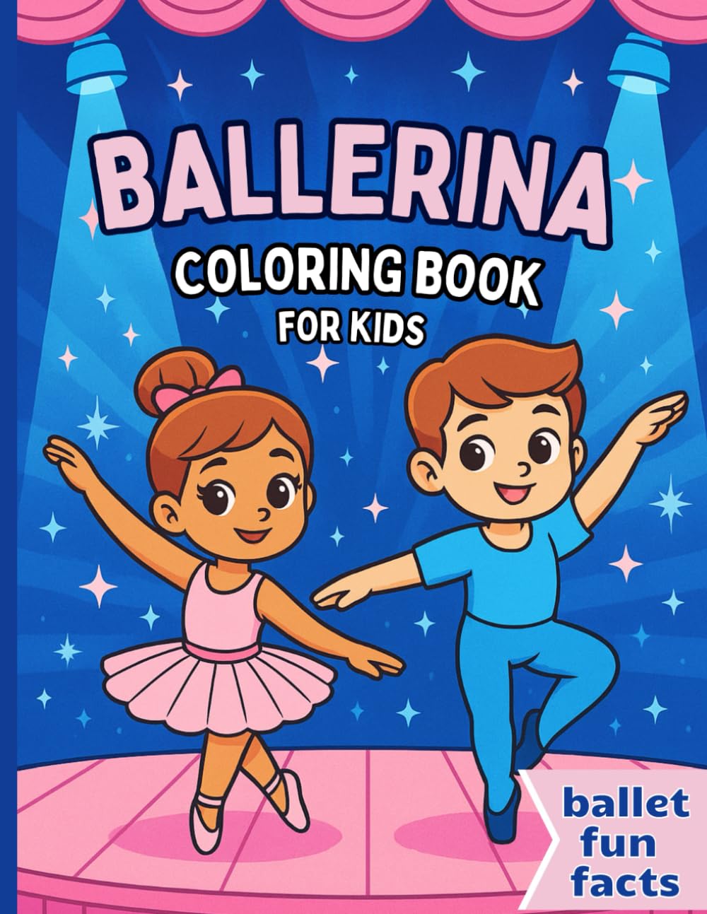 Ballerina Coloring Book: Fun and Simple Ballet-Themed Scenes with Cute Tutus, Stage Magic, and First Recital Moments — for Kids Ages 4–8, Boys and Girls Who Dream of Dance! baixar o livro de graça