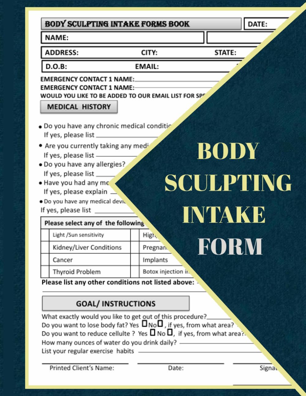 Body Sculpting Intake Forms Book: Body Contouring Consultation & Consent Forms baixar o livro de graça