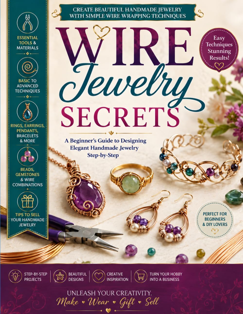 wire jewellery Secrets: Unlock the art of creating beautiful handmade jewellery with wire! baixar livro de graça