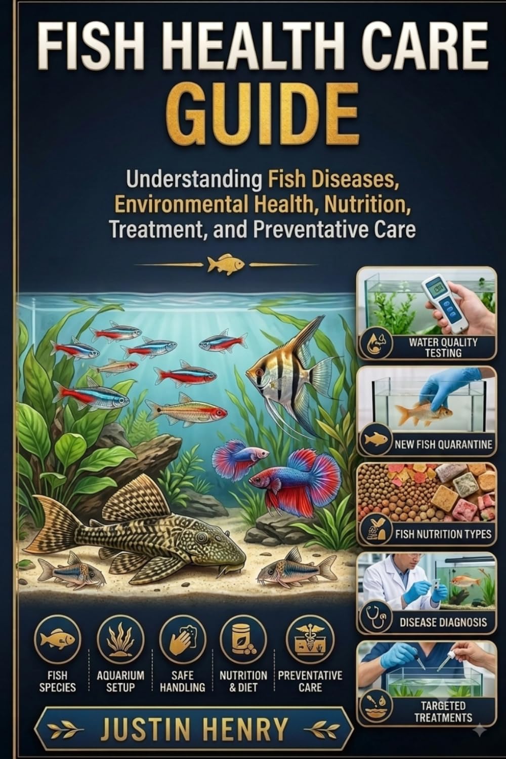 Fish Health Care Guide: Understanding Fish Diseases, Environmental Health, Nutrition, Treatment, and Preventative Care