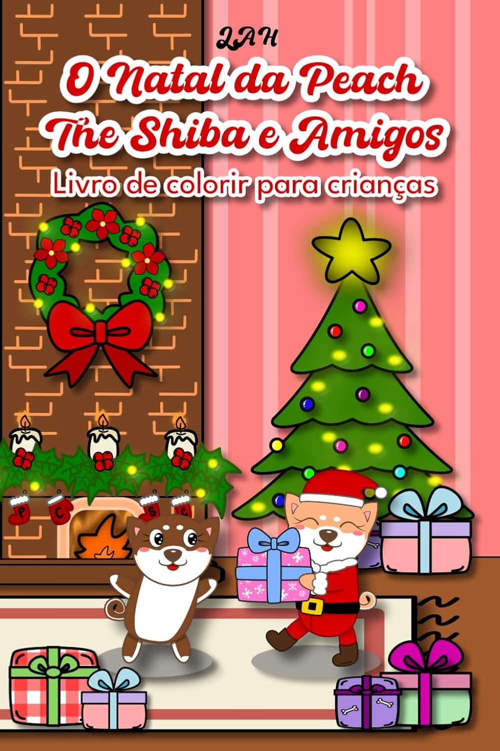 O Natal da Peach The Shiba e Amigos Livro de colorir para crianças: Christmas coloring book for kids ages 4 and up, for all ages (Portuguese Edition) baixar o livro de graça