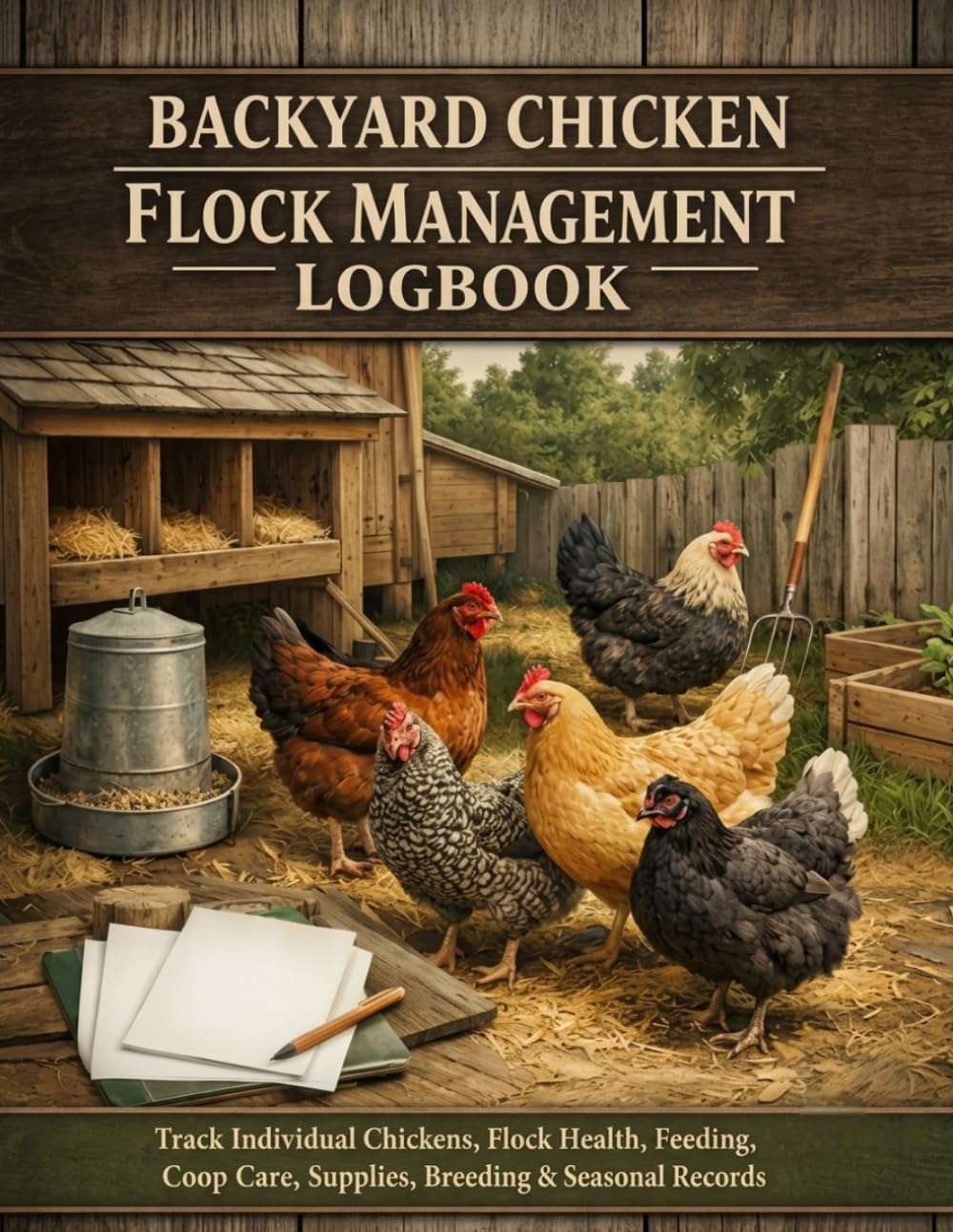 BACKYARD CHICKEN FLOCK MANAGEMENT LOGBOOK: Track Individual Chickens, Flock Health, Feeding, Coop Care, Supplies, Breeding & Seasonal Records baixar livro de graça