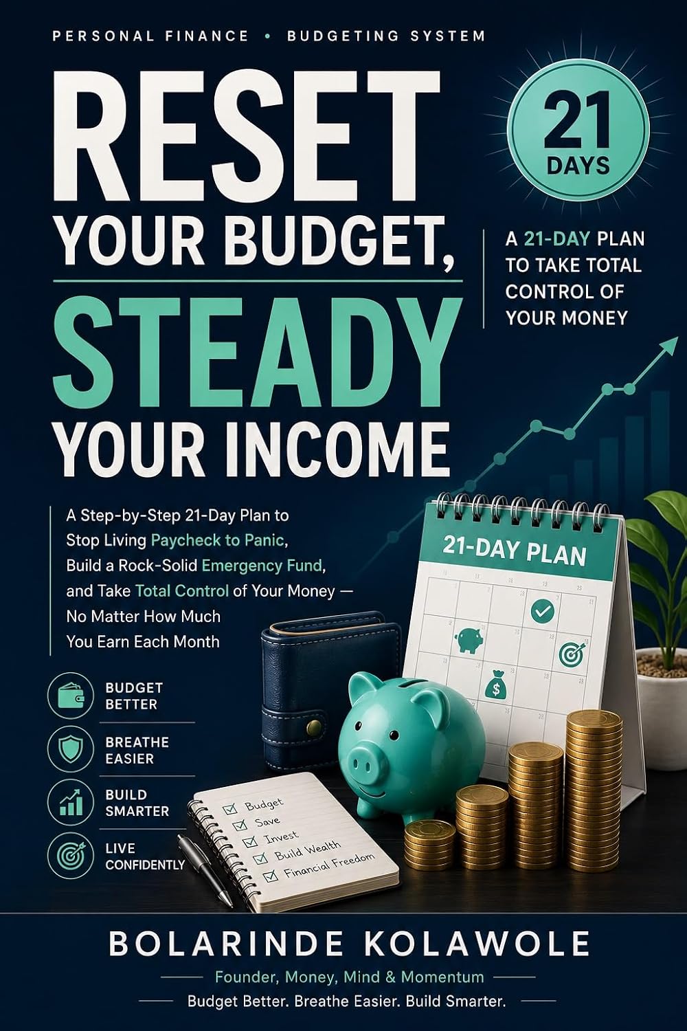 ler totalmente Reset Your Budget, Steady Your Income: A Step-by-Step 21-Day Plan to Stop Living Paycheck to Panic,Build a Rock-Solid Emergency Fund,and Take Total Control... Matter How Much You Earn (English Edition)