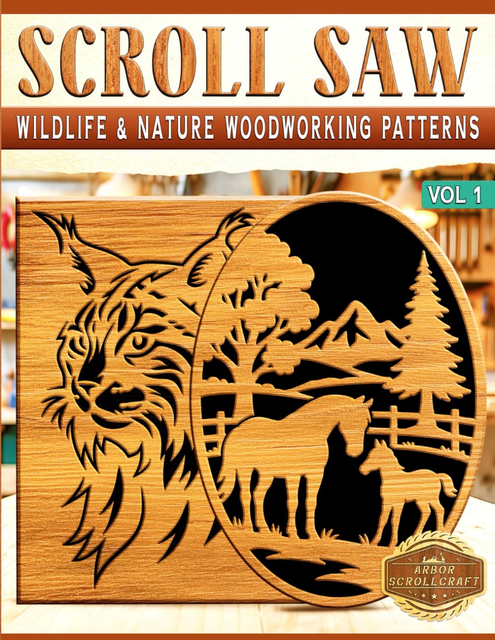 ler totalmente Scroll Saw: Wildlife & Nature Woodworking Patterns - Vol 1 (Scroll Saw Patterns)