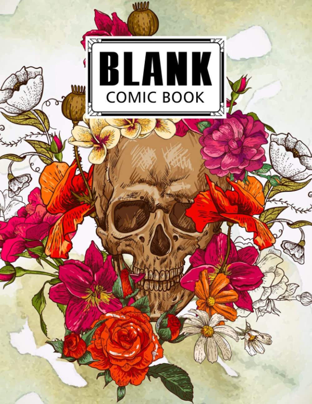 Blank Comic Book: Skull Cover, Draw Your Own Comics - 120 Pages of Fun and Unique Templates - A Large 8.5" x 11" Notebook by Benedikt Seitz baixar o livro de graça