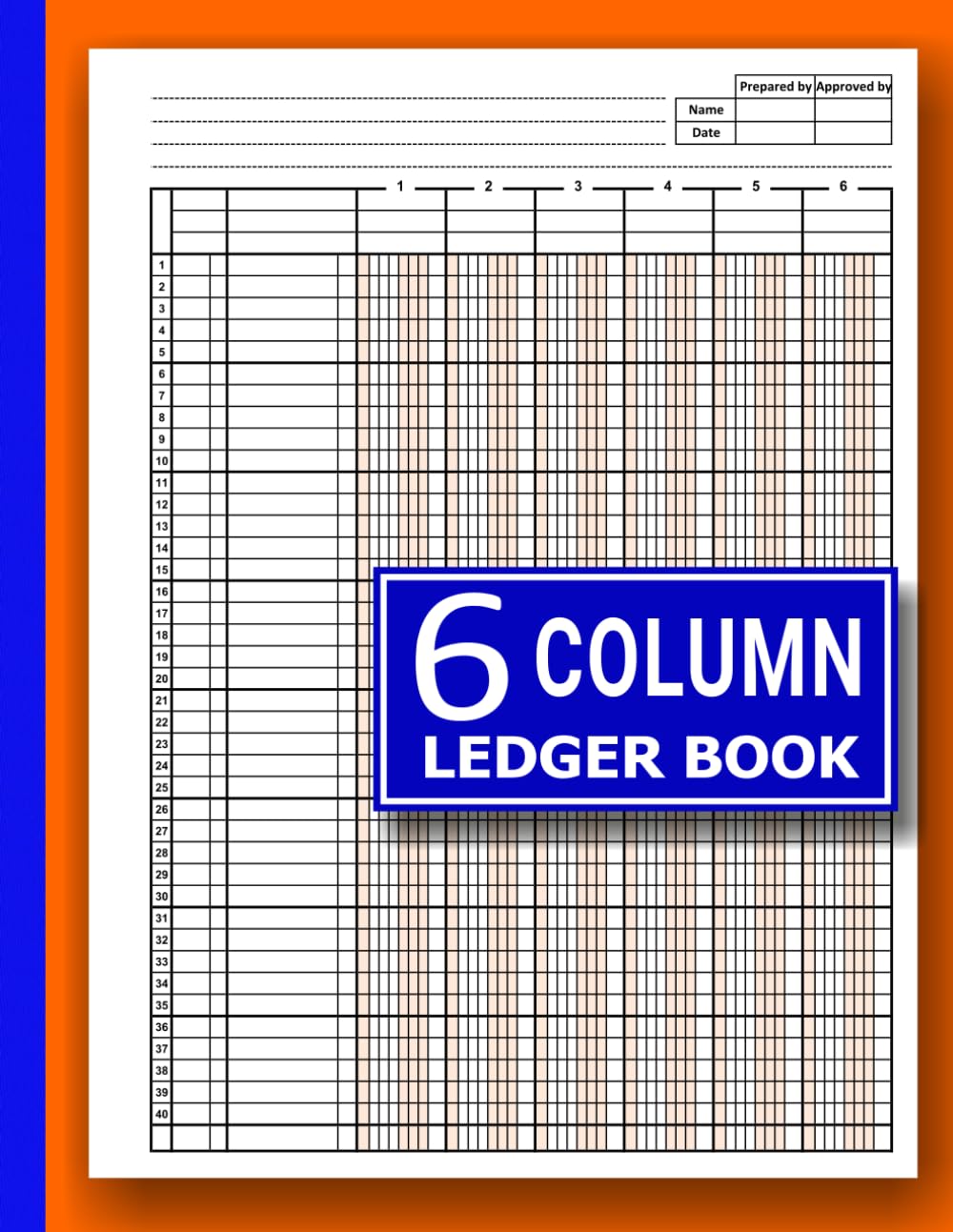 6 Column Ledger Book: Easy-to-Use Accounting Ledger for Bookkeeping & Small Business | Log Book for Income and Expense Tracking | 120 Pages baixar o livro de graça