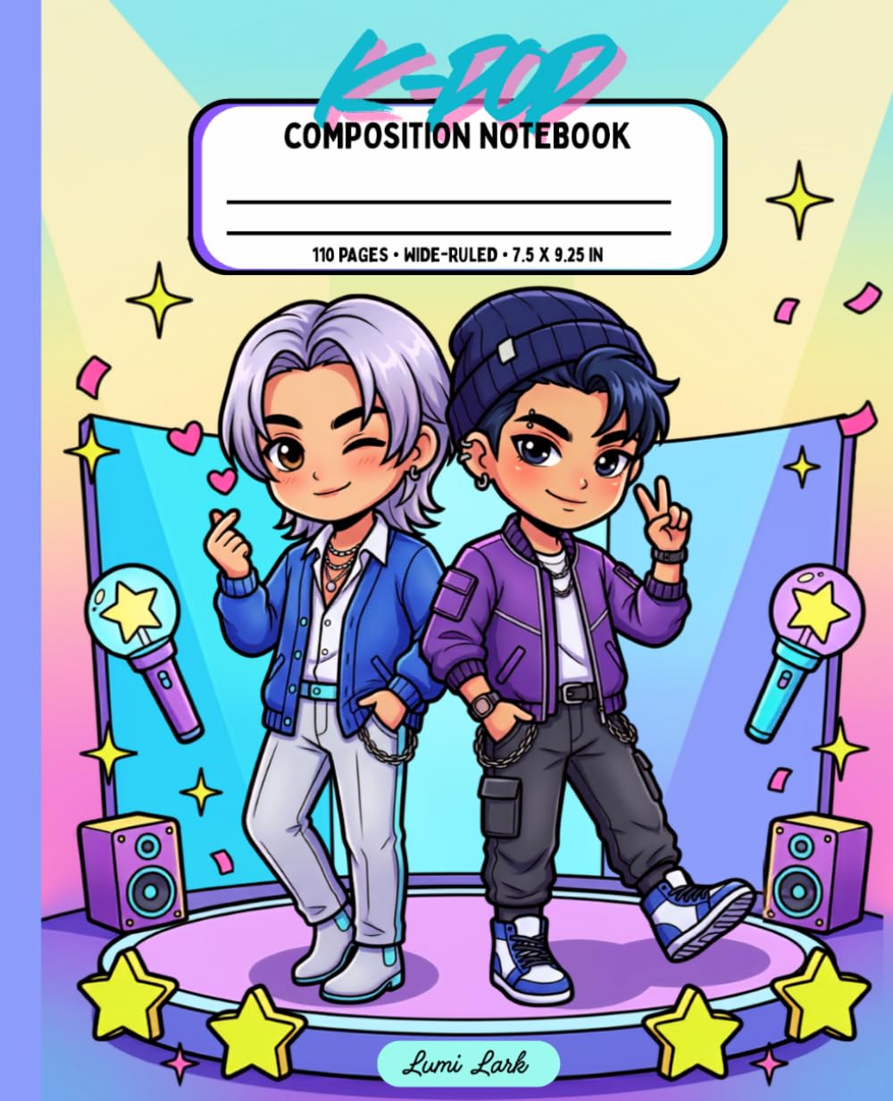 K-Pop Composition Notebook: A Cute Kawaii Boy Band Notebook for Fans of K-Pop & Chibi Art Style | 110 Wide-Ruled Pages for School Notes, Classes, and Creative Writing baixar o livro de graça
