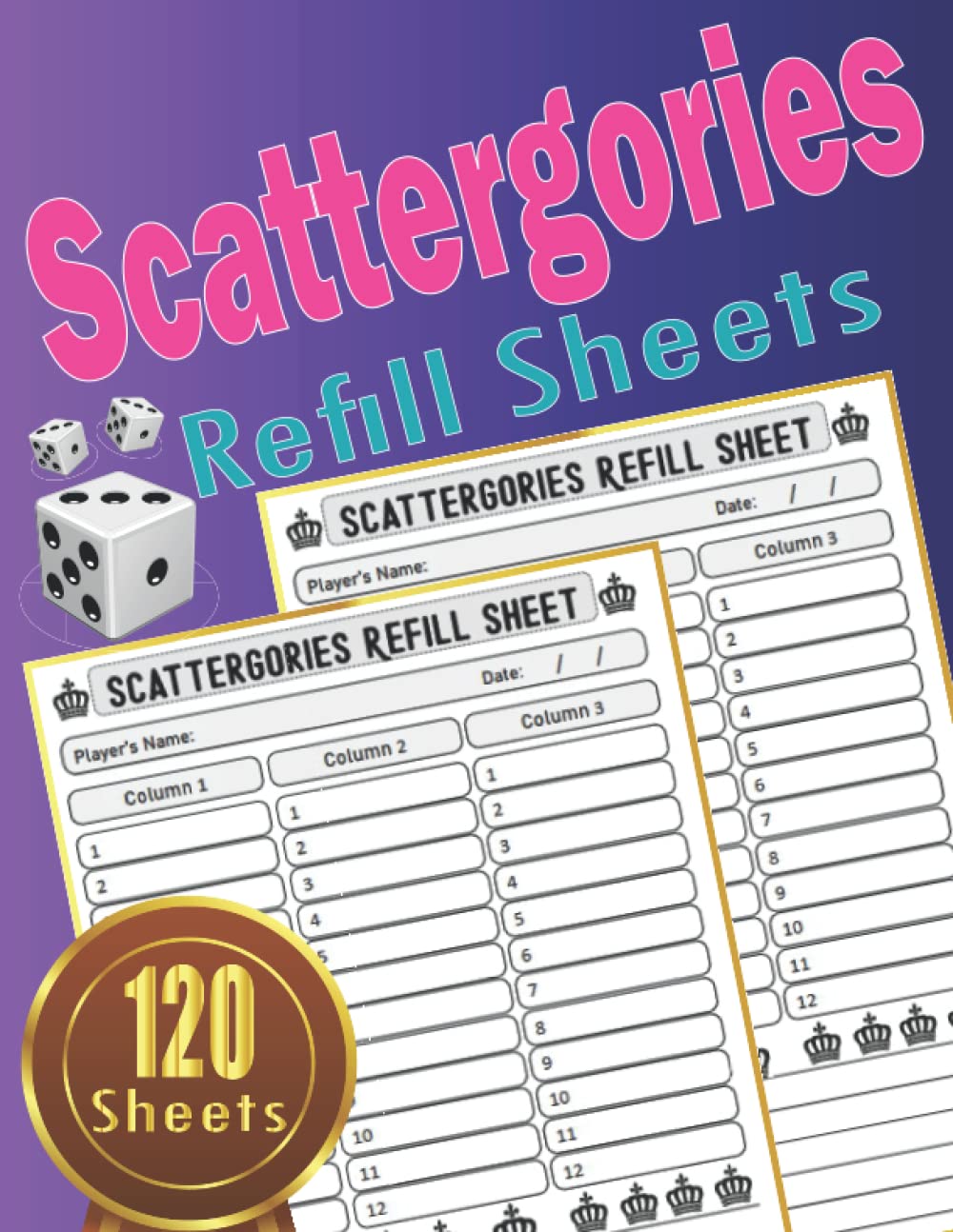 ler totalmente Scattergories Refill Sheets: Simple Scattergories Score Keeping Board Game Cards / Scattergories Scorebook Pads with 120 Pages for Scorekeepers and Scattergories Lovers.