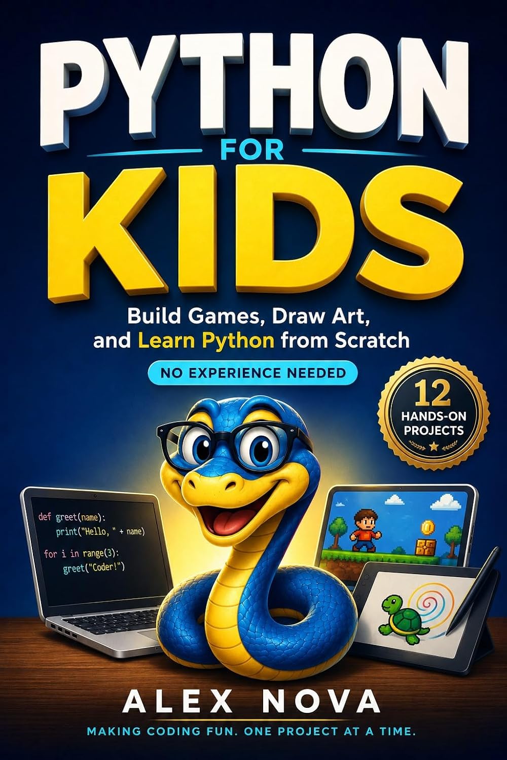 ler totalmente Python for Kids: Build Games, Draw Art, and Learn Python from Scratch, No Experience Needed (Code Quest Academy Book 1) (English Edition)