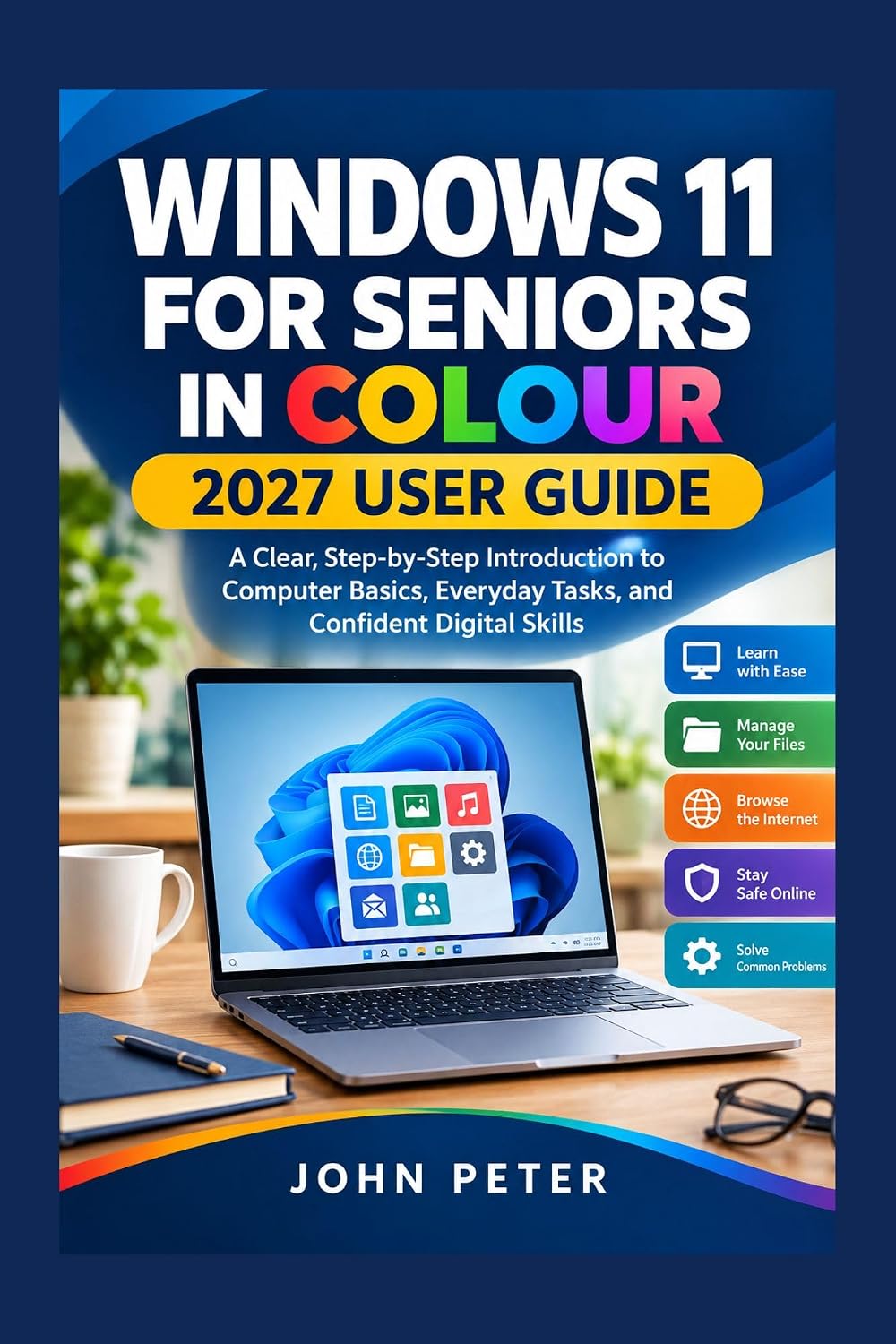 ler totalmente WINDOWS 11 FOR SENIORS IN COLOUR 2027 USER GUIDE: A Clear, Step-by-Step Introduction to Computer Basics, Everyday Tasks, and Confident Digital Skills (THE... USER GUIDE SERIES Book 4) (English Edition)