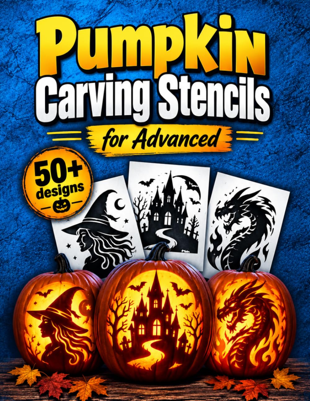capítulo por capítulo baixar Pumpkin Carving Stencils for Advanced: 50+ Detailed Spooky Patterns for Halloween Crafts and Party Decorations | Funny & Scary Jack-o'-Lantern Templates for Adults & Teens