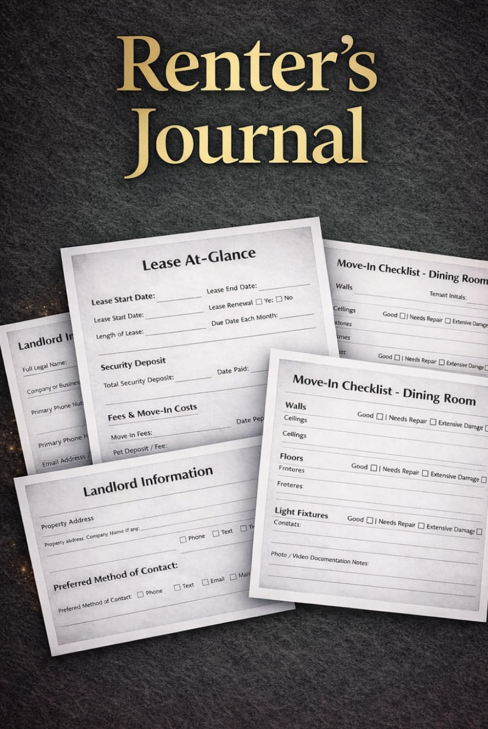 ler totalmente The Renter’s Journal: A Record-Keeping log to Document Repairs, Notices, Inspections, Communication, and Disputes with Landlords or Property Managers Protect yourself with this book every renter NEEDS
