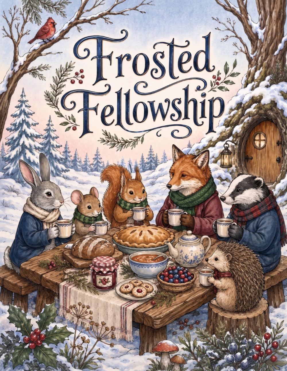 Frosted Fellowship: Ein gemütliches Winter-Malbuch mit Waldfesten und Freunden (German Edition) baixar o livro de graça
