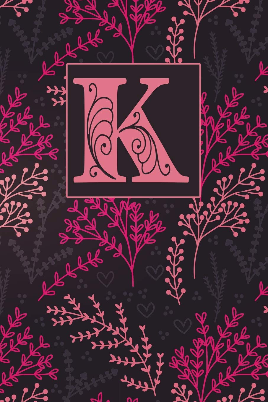 capítulo por capítulo baixar K: Letter K Journal, Beautiful Botanicals, Personalized Notebook Monogram Initial, 6 X 9
