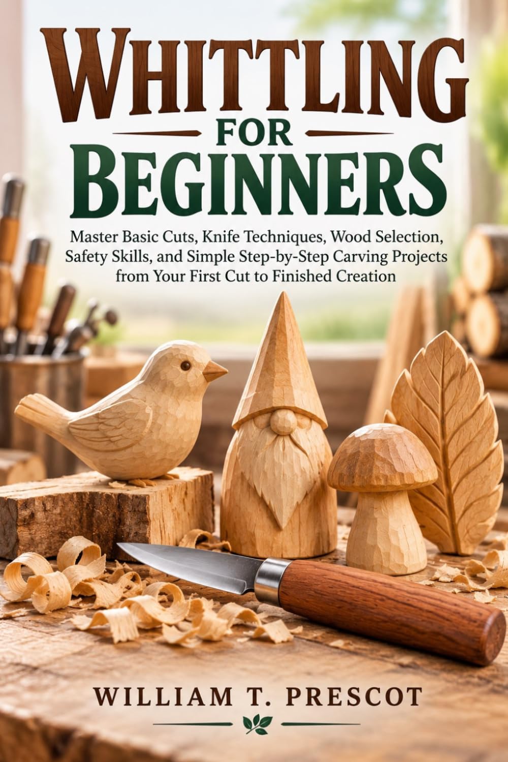 ler totalmente Whittling for Beginners: Master Basic Cuts, Knife Techniques, Wood Selection, Safety Skills, and Simple Step-by-Step Carving Projects from Your First Cut to Finished Creation