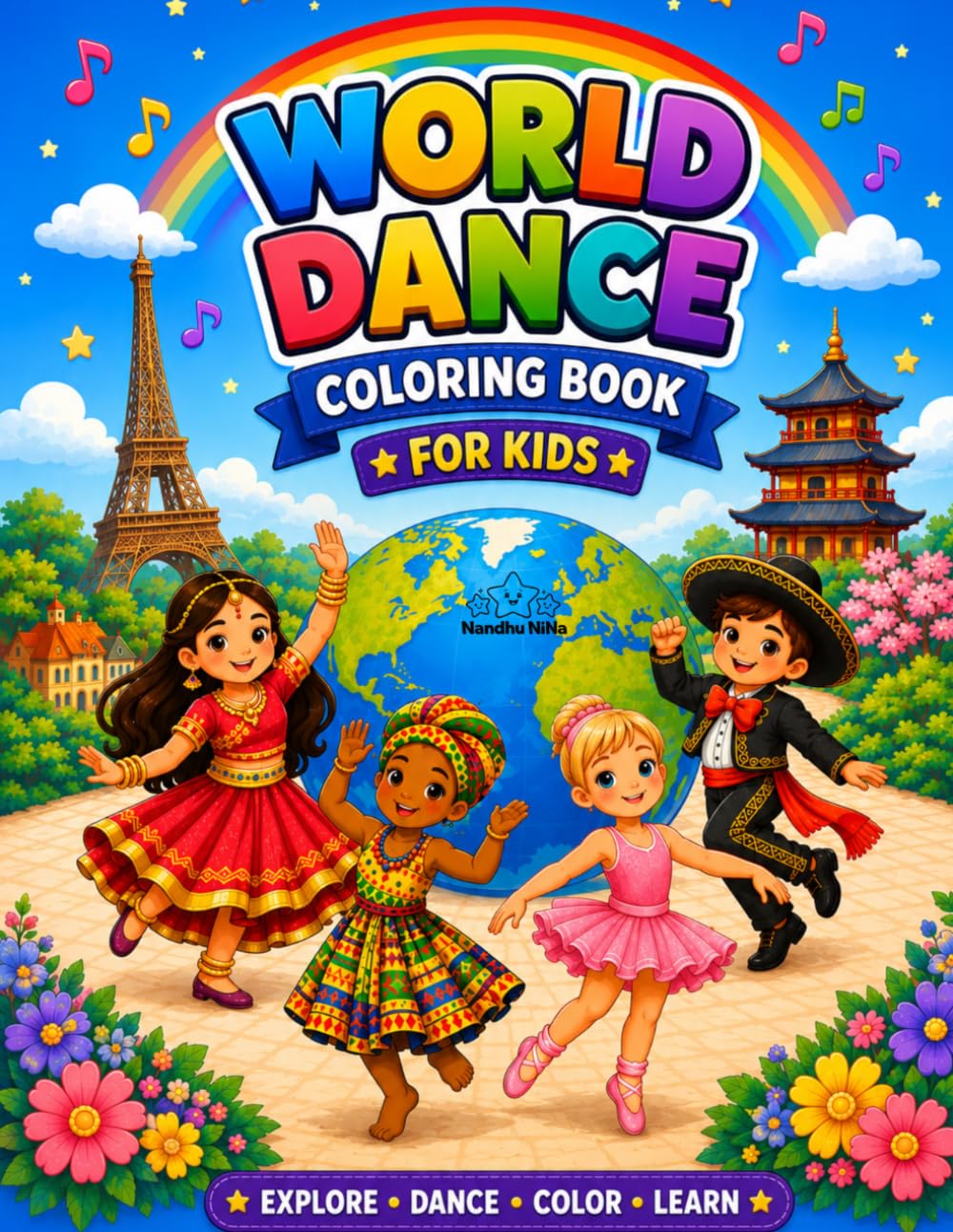 ler totalmente World Dance Coloring Book for Kids: Cute and Simple Dance Coloring Book Featuring Dances from Around the World (Dancing Adventures Coloring Series)