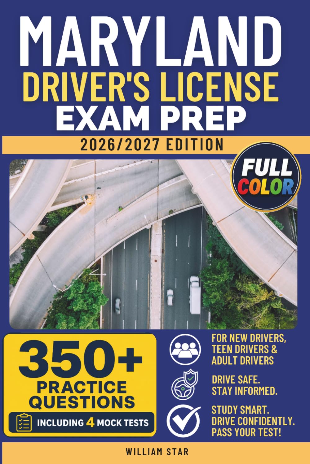 Maryland Driver's License Exam Prep: Study Guide, Road Signs & Practice Tests to Help You Pass the Written Knowledge Test (FULL COLOR DMV PREP SERIES) baixar o livro de graça