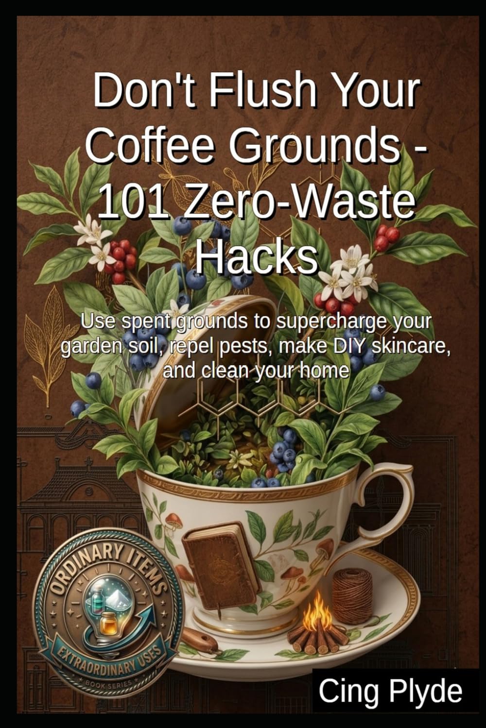 ler totalmente Don't Flush Your Coffee Grounds - 101 Zero-Waste Hacks: Use spent grounds to supercharge your garden soil, repel pests, make DIY skincare, and clean your home