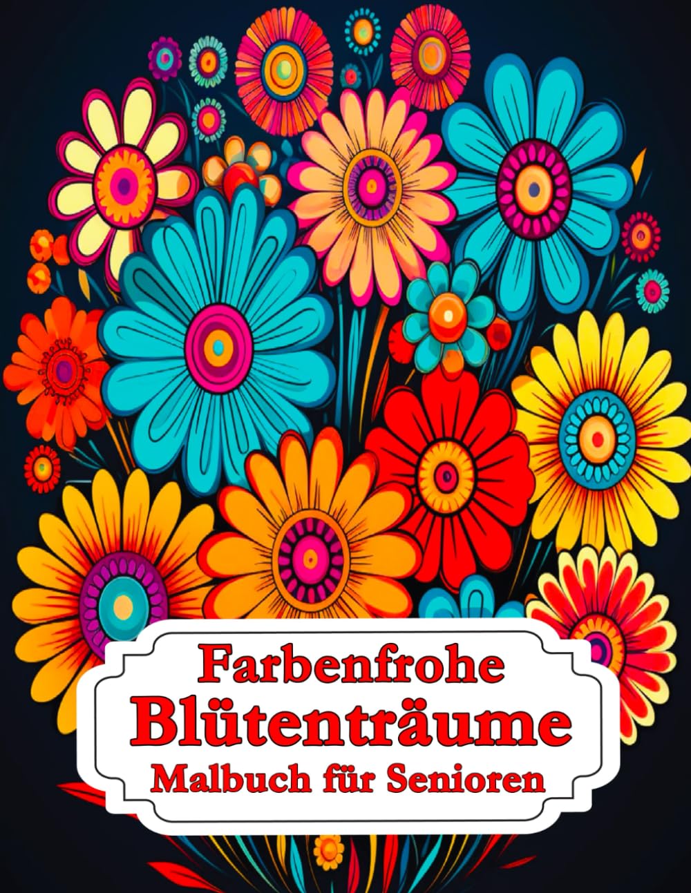 Farbenfrohe Blütenträume Malbuch für Senioren: Ein Malbuch mit bezaubernden Blumenmotiven (Kunsttherapie zur Entspannung). (German Edition) baixar livro de graça