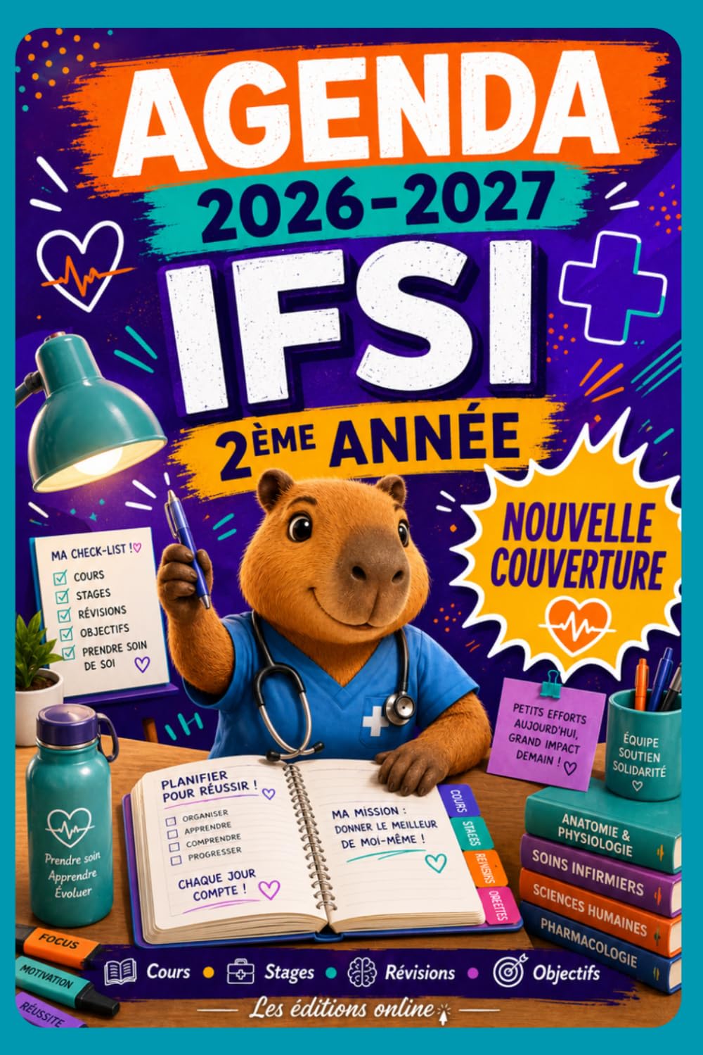ler totalmente Agenda IFSI 2026-2027 – 2ᵉ année infirmier(ère): Organisation avancée, suivi de stages, analyses de pratiques et révisions IFSI pour progresser en autonomie (French Edition)