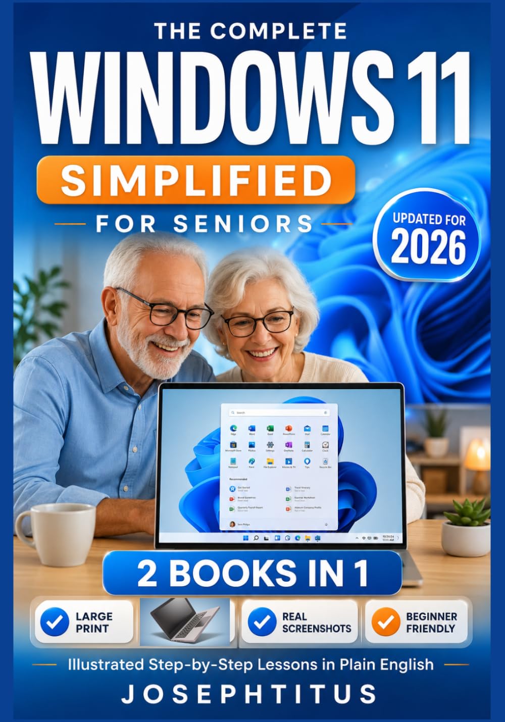 capítulo por capítulo baixar WINDOWS 11 SIMPLIFIED FOR SENIORS: 2 Books in 1: The Complete Step-by-Step Windows 11 Guide for Seniors and Beginners With Large Print, Clear... Instructions, and Practical Computer Skills.